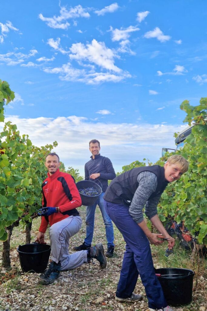 Equipe bureau Vendanges 2024 Domaine Les Hautes Cances Cairanne